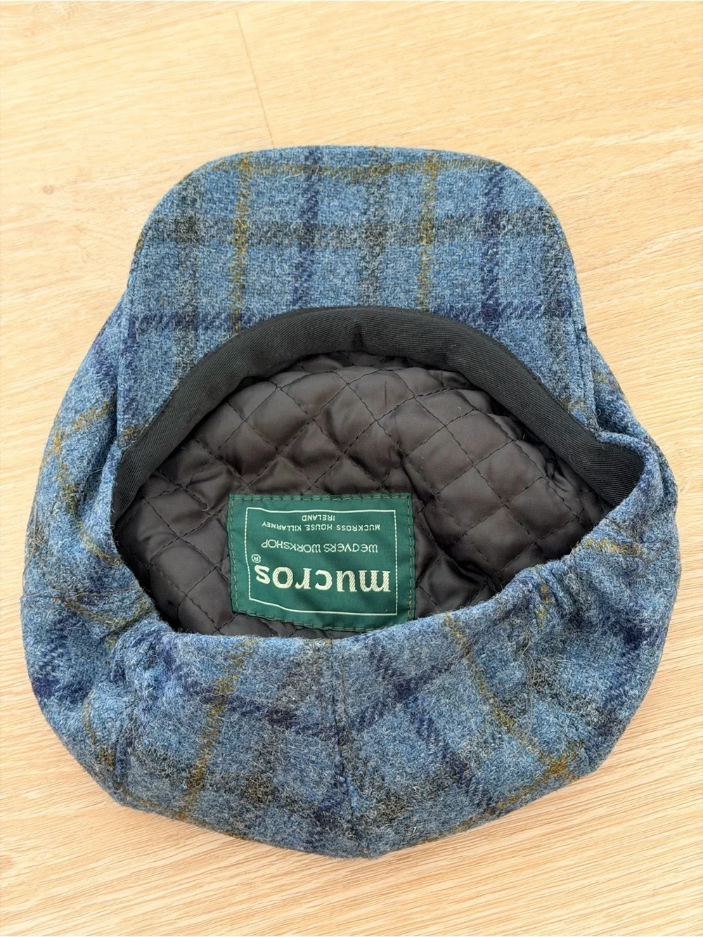 NWOT Mucros Kerry Irish Tweed Flat Cap 100% Wool Made in Ireland Newsboy M